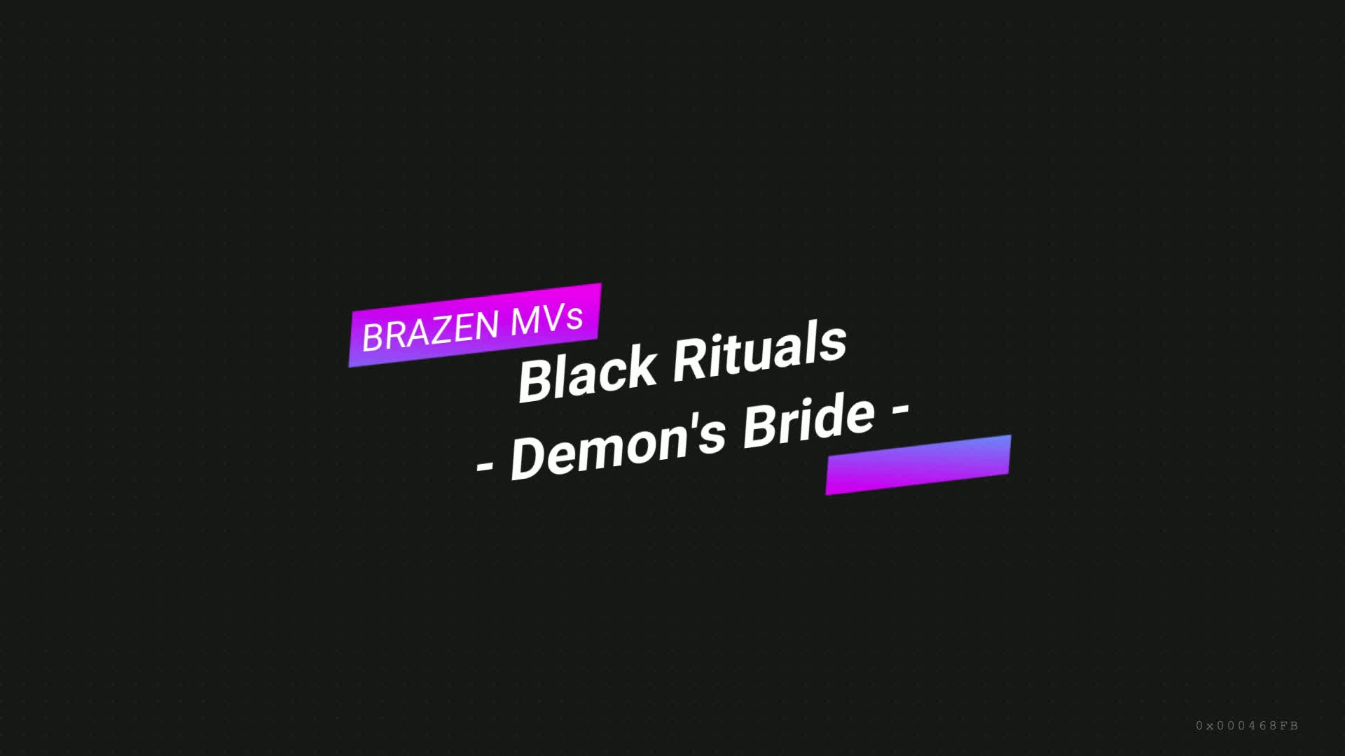 [brazenvoid] Black Rituals – 01 – Demon’s Bride – SFX