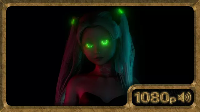 [ChainedStar] (3D) Rebecca, juicy young minx dances obscenely in the darkness